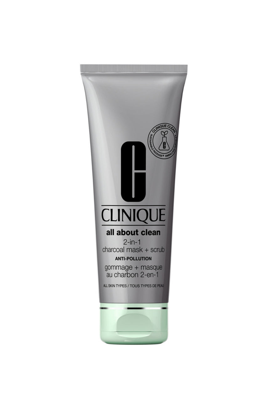CLINIQUE All About Clean 2-in-1 Charcoal Mask + Scrub 100ml - Life Pharmacy St Lukes