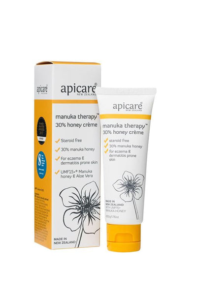 APICARE Manuka Therapy 30% Honey Creme with Manuka Honey 50g - Life Pharmacy St Lukes