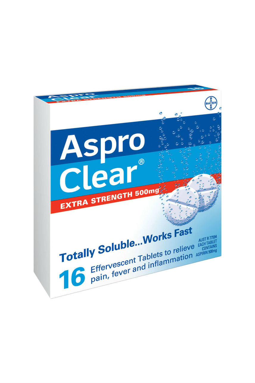 ASPRO Clear Extra Strength 500mg 16tabs - Life Pharmacy St Lukes