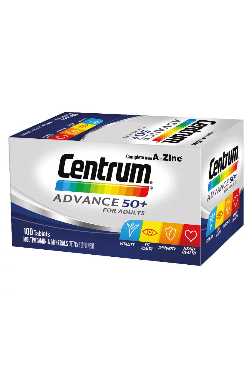 CENTRUM Advance 50+ 100 Tablets - Life Pharmacy St Lukes