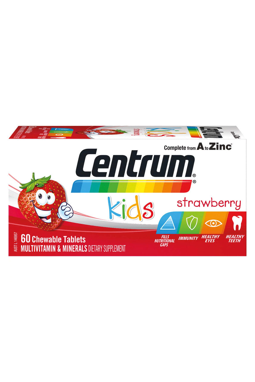 CENTRUM Kids Strawberry Chew Multi 60 Tablets - Life Pharmacy St Lukes