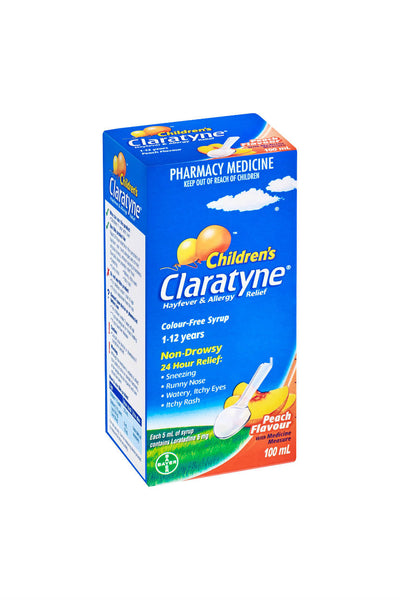 CLARATYNE Child Syrup 5mg/5ml Peach 100ml - Life Pharmacy St Lukes