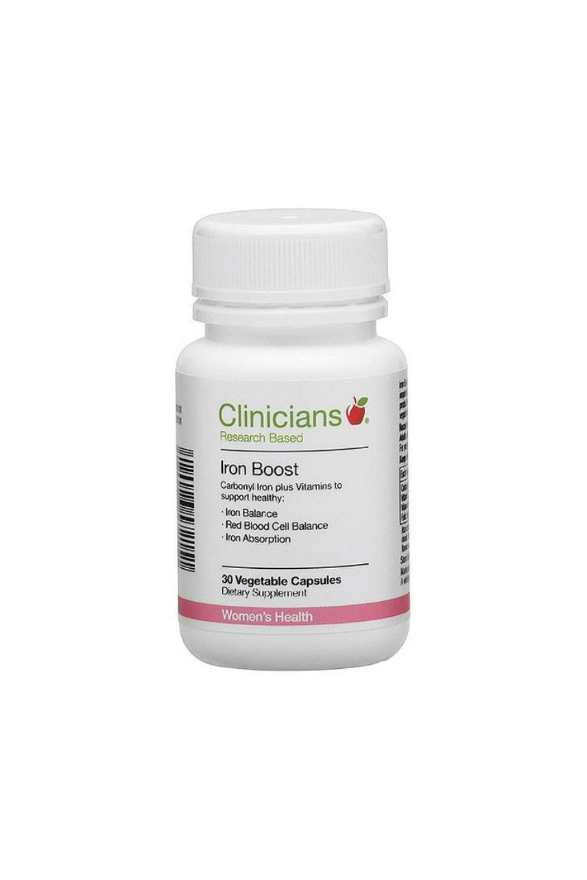 CLINICIANS Iron Boost 30vcaps - Life Pharmacy St Lukes