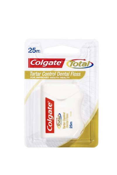 COLGATE Total Tartar Control Durable Oral Care Dental Floss 25m - Life Pharmacy St Lukes