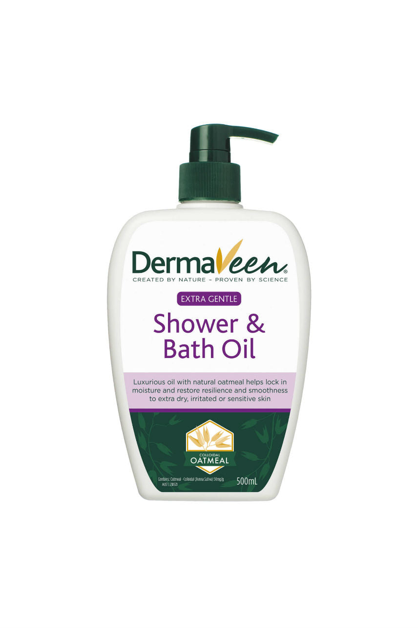 DERMAVEEN Gentle Shower & Bath Oil 500ml - Life Pharmacy St Lukes