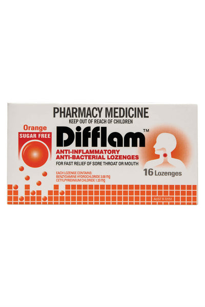 DIFFLAM Lozenge Orange Sugar Free 16 - Life Pharmacy St Lukes