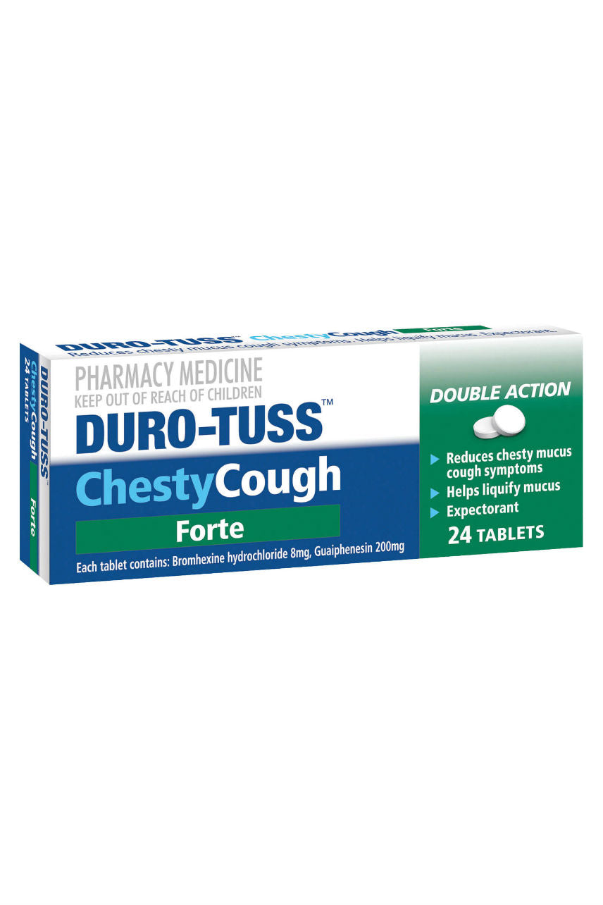DURO-TUSS Chesty Forte 24tabs - Life Pharmacy St Lukes