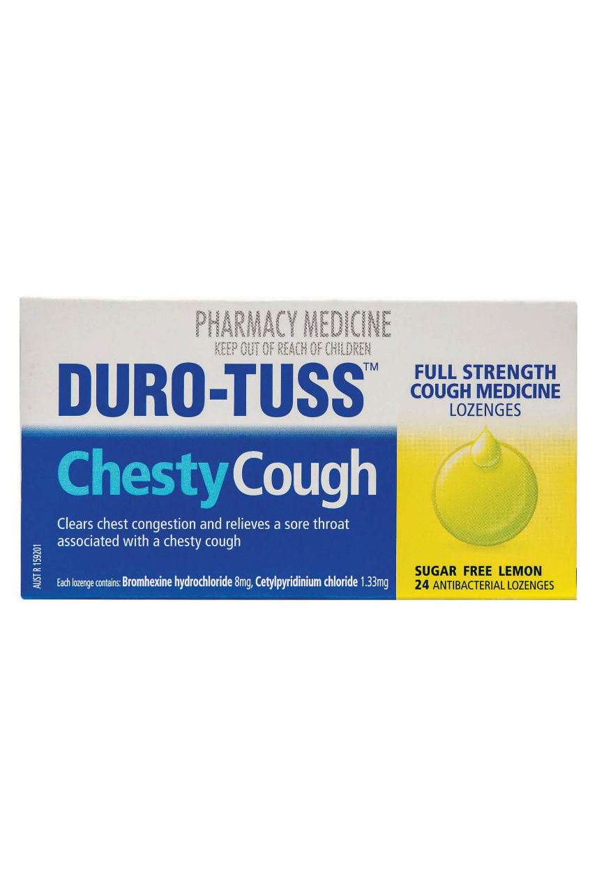 DURO-TUSS Chesty Lozenge Lemon Sugar Free 24 - Life Pharmacy St Lukes