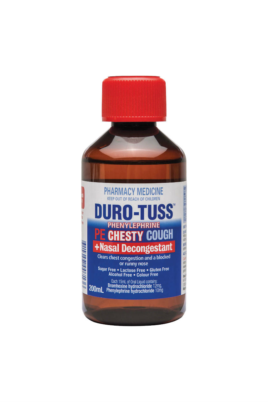 DURO-TUSS Chesty Cough + Nasal Decongestant 200ml - Life Pharmacy St Lukes