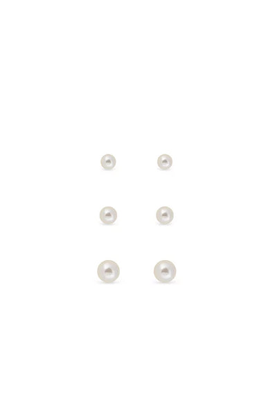 EarSense FC294 Small Pearl Stud Trio Studs - Life Pharmacy St Lukes