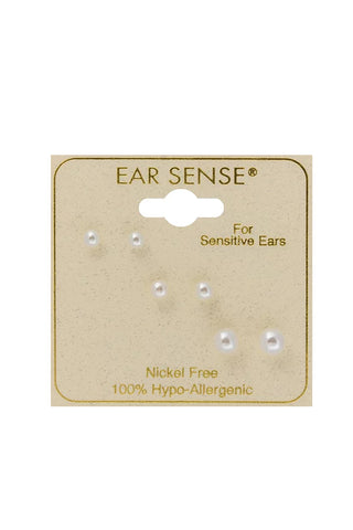 EarSense FC294 Small Pearl Stud Trio Studs - Life Pharmacy St Lukes