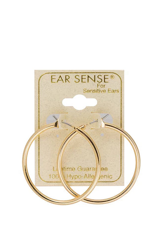 EarSense F494-3 35mm Gold Click Hoops - Life Pharmacy St Lukes