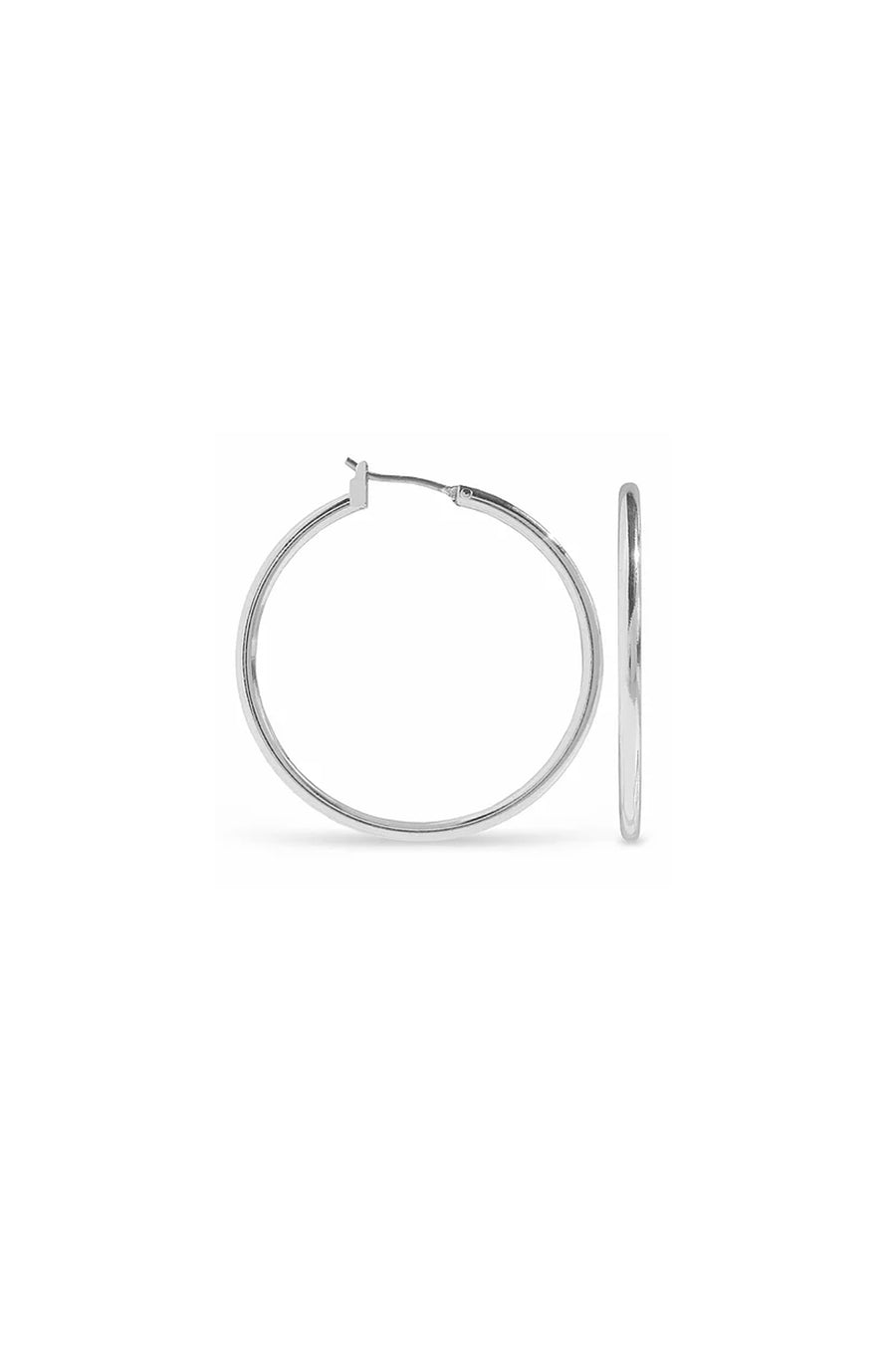 EarSense F495-3 35mm Silver Click Hoops - Life Pharmacy St Lukes