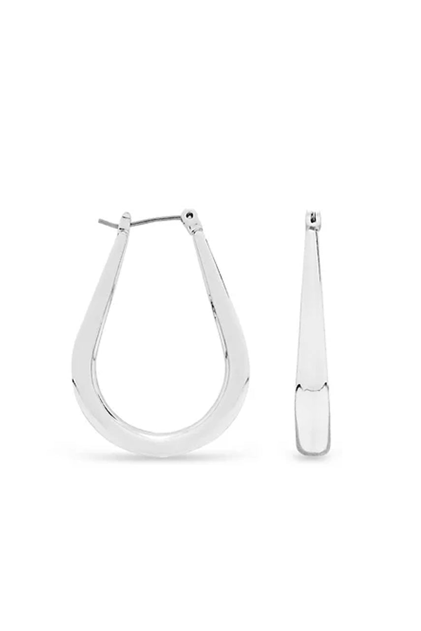 EarSense F410 Silver Tube Teardrop Click Hoop - Life Pharmacy St Lukes