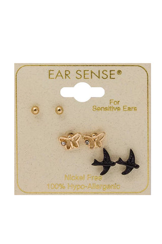 Earsense FT-331 Gold Ball, Butterfly and Swallow Trio - Life Pharmacy St Lukes