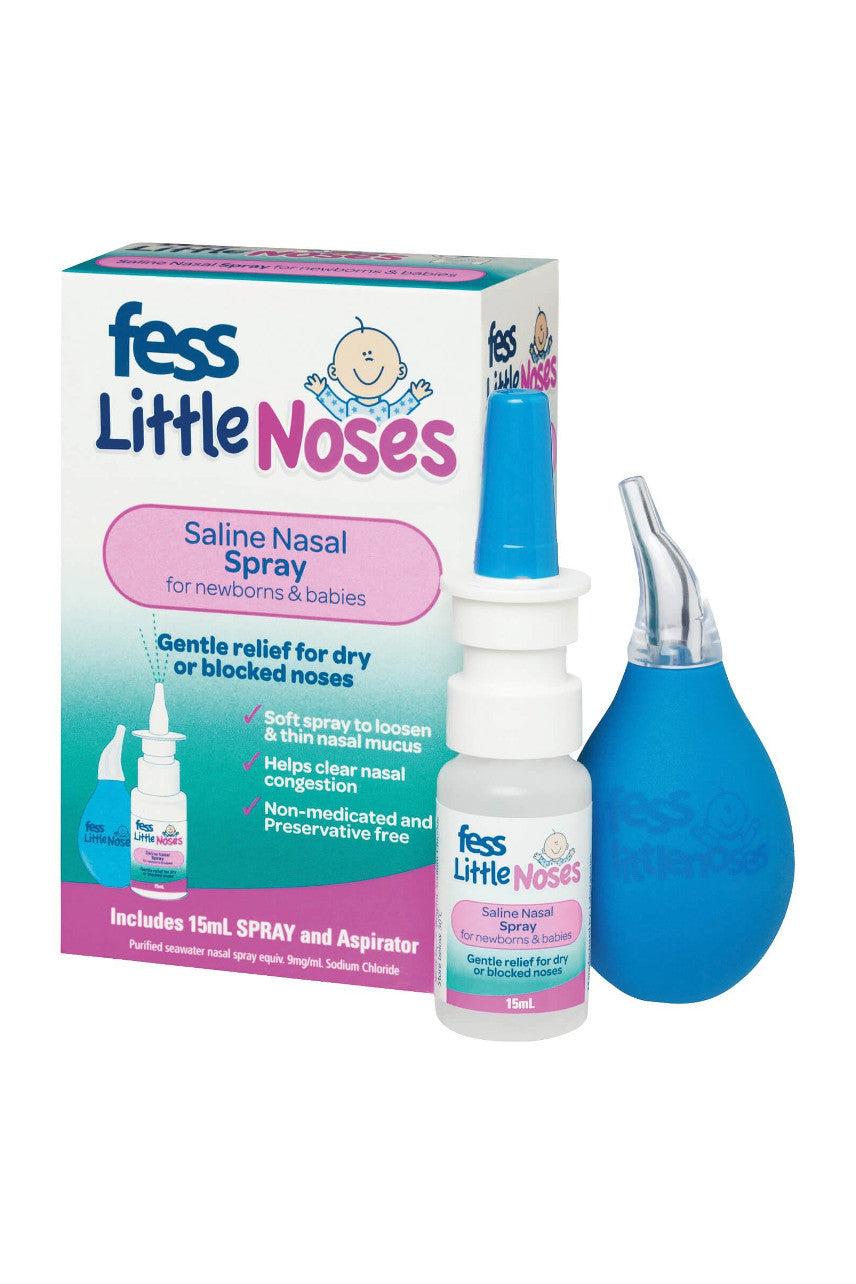 FESS Little Noses Saline Spray & Aspirator 15ml - Life Pharmacy St Lukes
