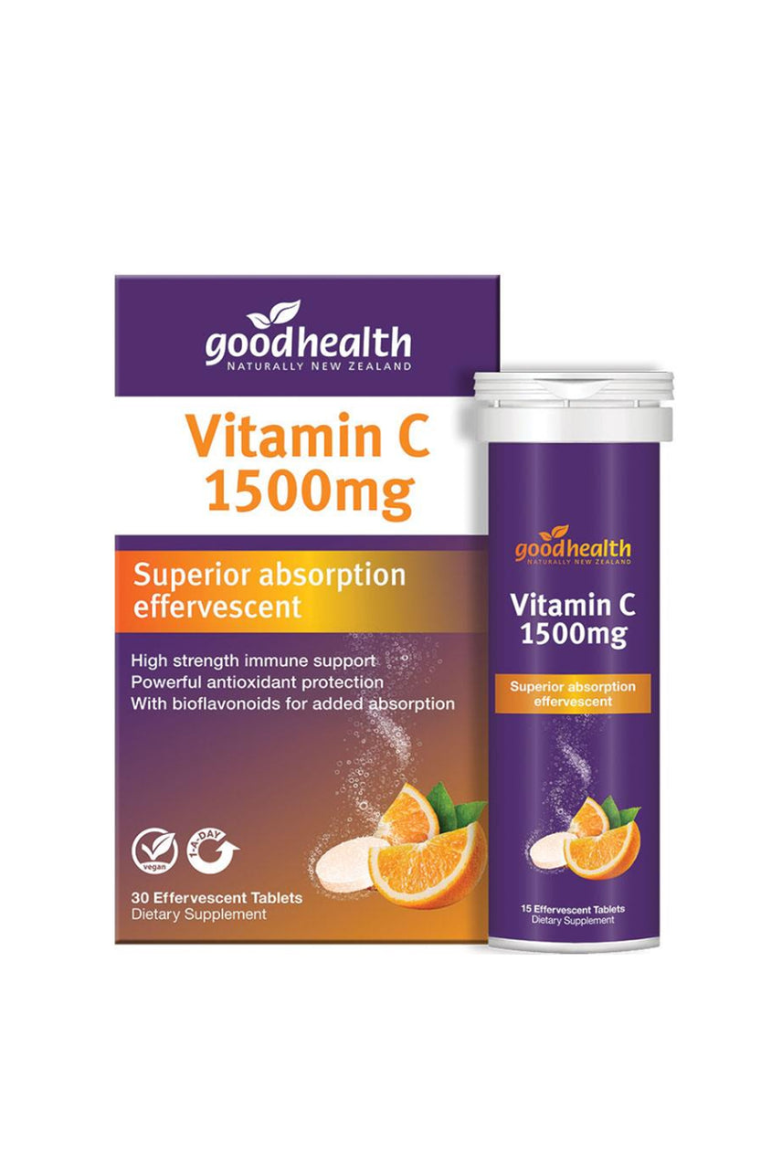 GOOD HEALTH Vitamin C 1500mg 30 Effervescent Tablets - Life Pharmacy St Lukes