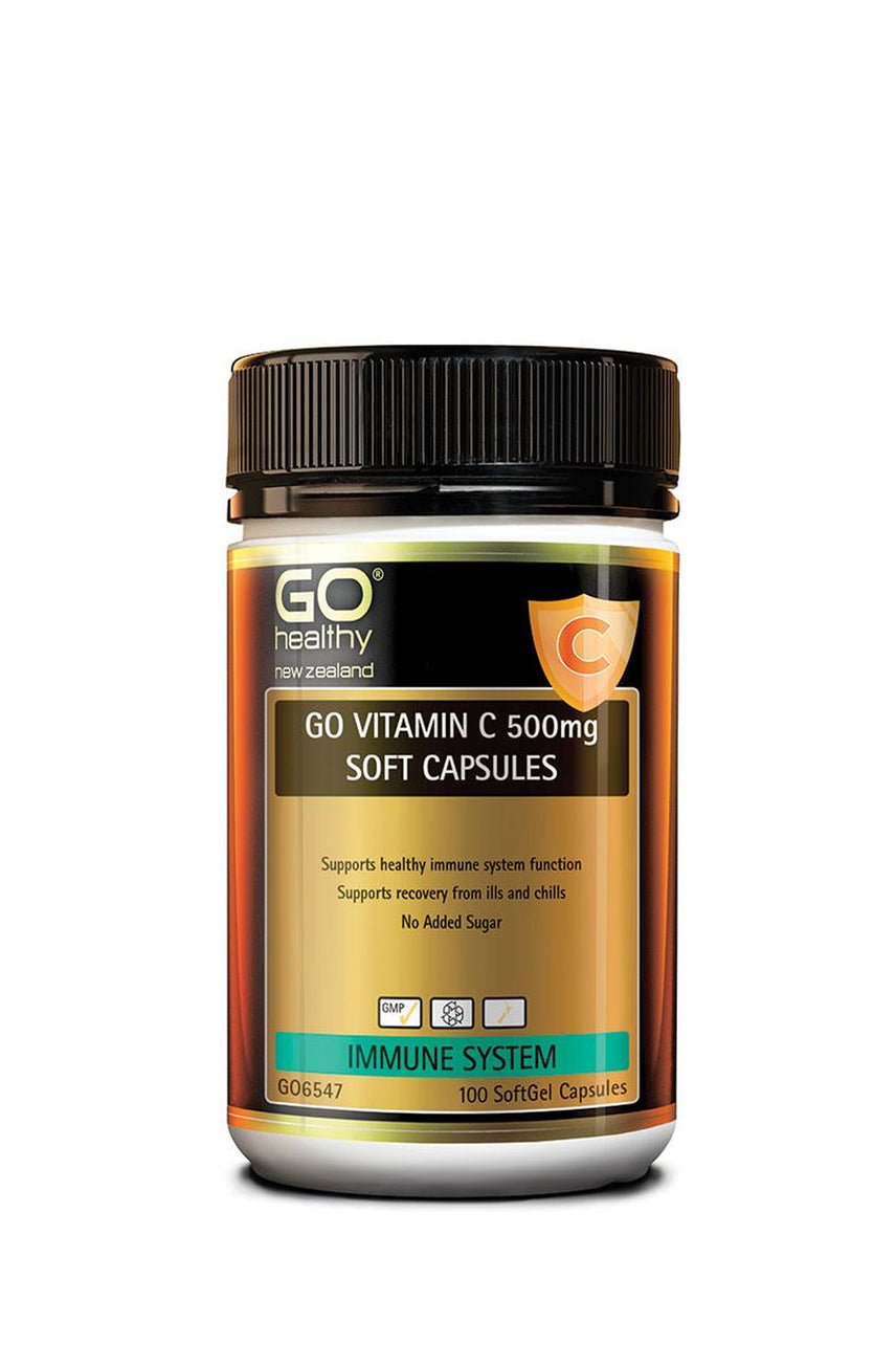 GO HEALTHY Vitamin C 500mg 100 Soft Capsules - Life Pharmacy St Lukes