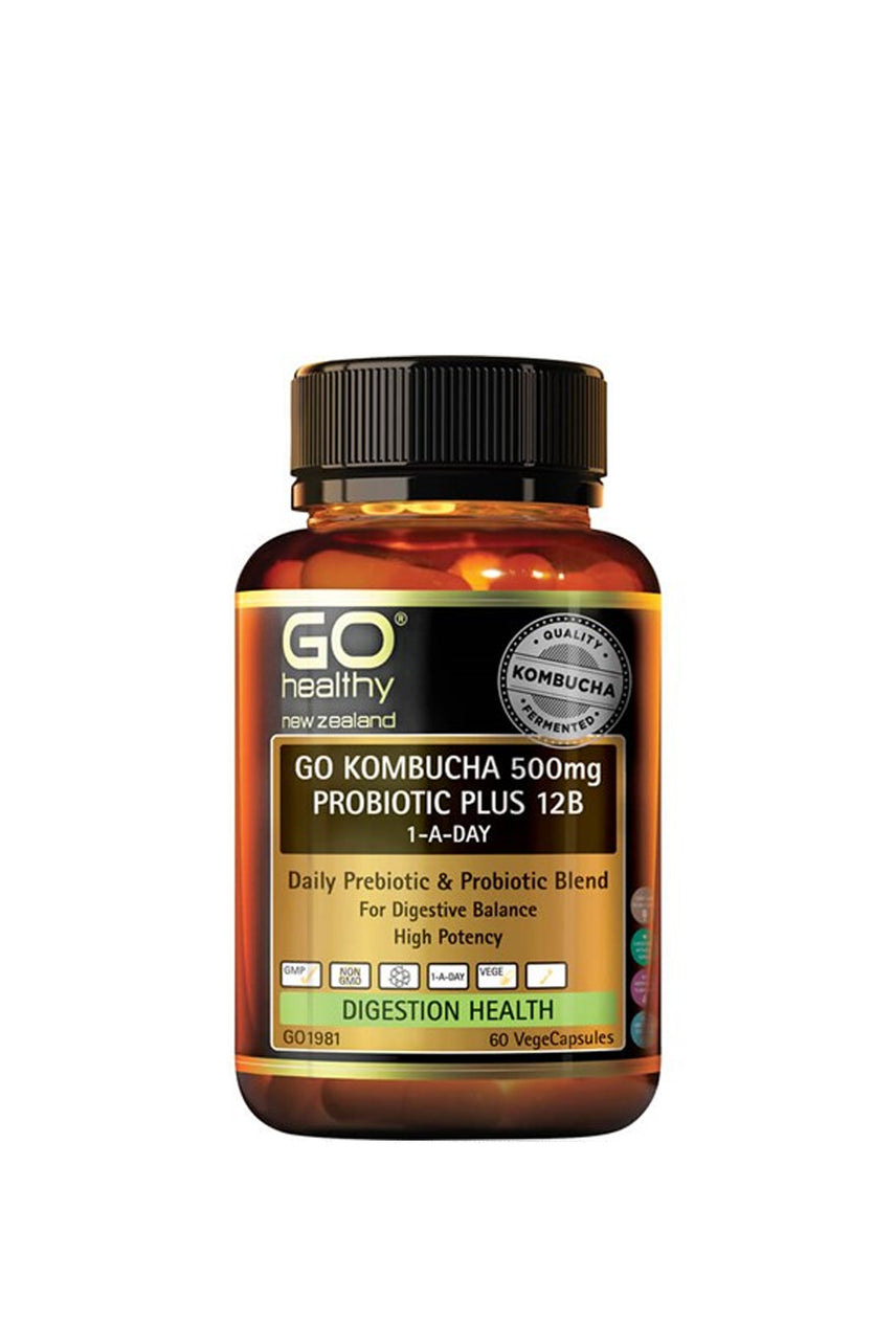 GO HEALTHY Kombucha 500mg Probiotic+ 12B 1-A-Day 60s - Life Pharmacy St Lukes