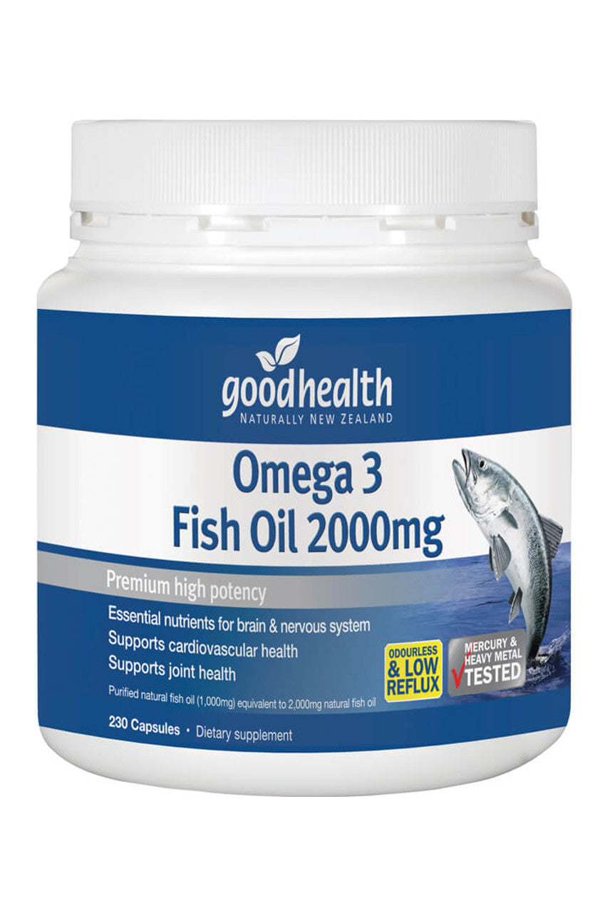 GOOD HEALTH Omega-3 Fish Oil 2000mg 230caps - Life Pharmacy St Lukes