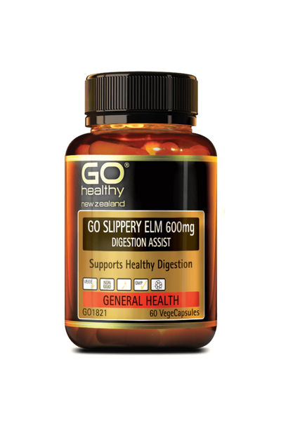 GO Healthy Slippery Elm 600mg 60vcaps - Life Pharmacy St Lukes