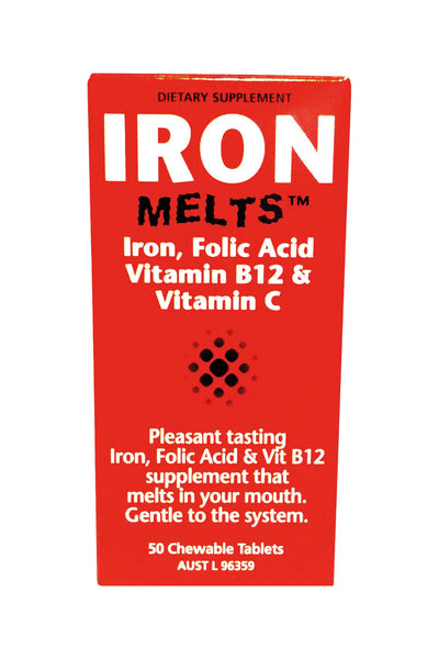 IRON Melts 100mg 50tabs - Life Pharmacy St Lukes