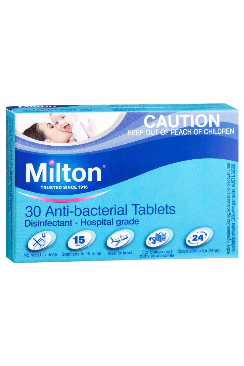 MILTON Antibacterial Tab 30pk - Life Pharmacy St Lukes