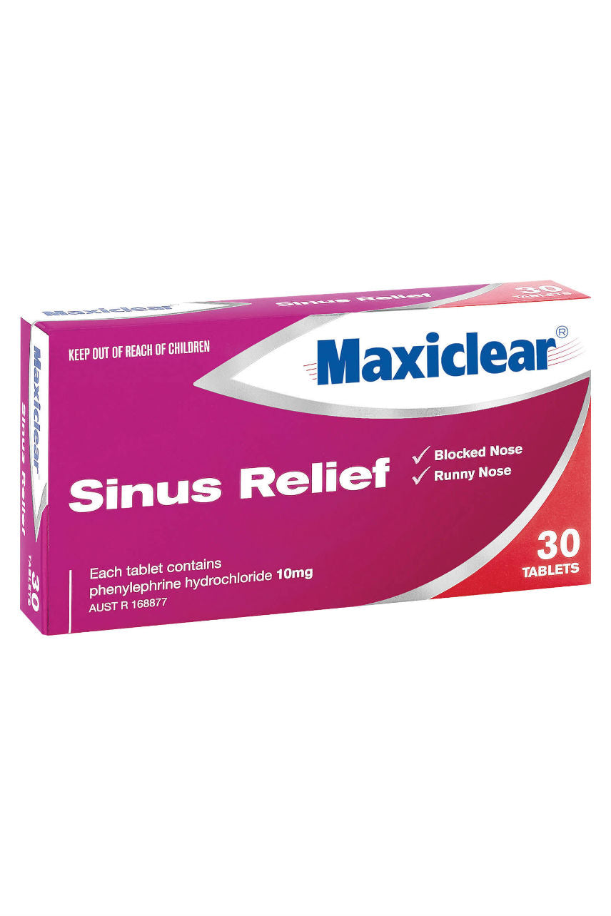 MAXICLEAR Sinus Relief Tabs 30s - Life Pharmacy St Lukes