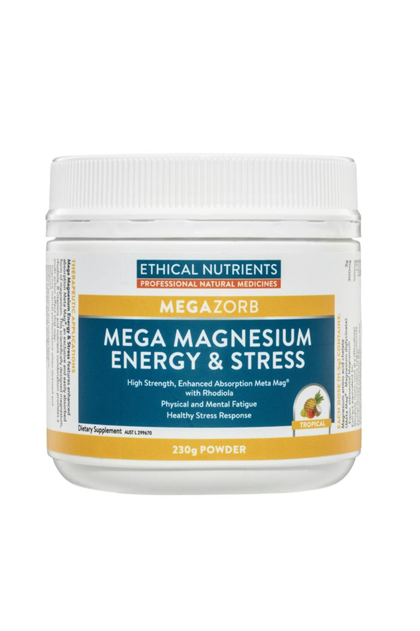 ETHICAL NUTRIENTS MegaZorb Mega Magnesium Energy & Stress 230g - Life Pharmacy St Lukes