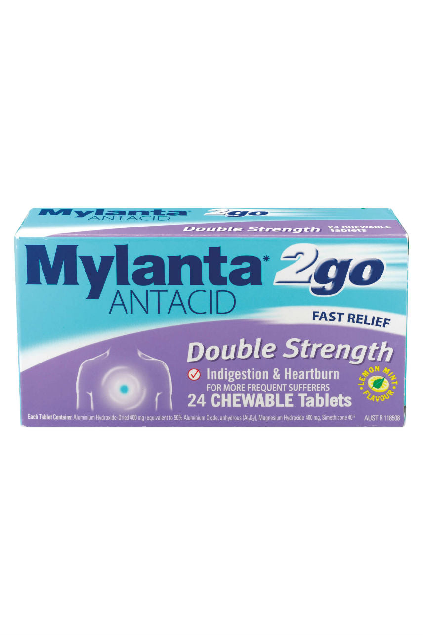 MYLANTA 2 Go Double Strength Tabs 24 - Life Pharmacy St Lukes