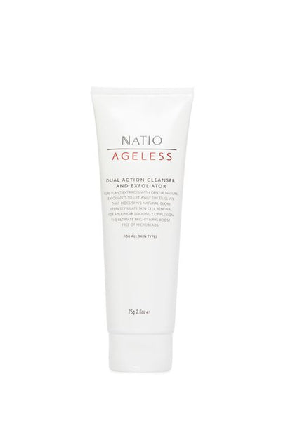 NATIO Ageless Dual Action Cleanser and Exfoliator 75g - Life Pharmacy St Lukes
