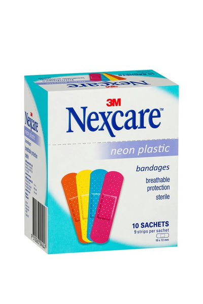 NEXCARE Neon Plastic Strips Sachet 9 Pack Single - Life Pharmacy St Lukes