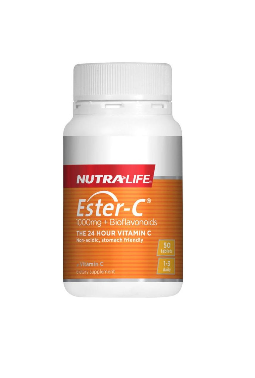 NUTRALIFE Ester-C® 1000mg + Bioflavonoids 1000mg 50 Tablets - Life Pharmacy St Lukes