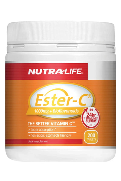 NUTRALIFE Ester C 1000mg + Bioflavonoids 200tabs - Life Pharmacy St Lukes