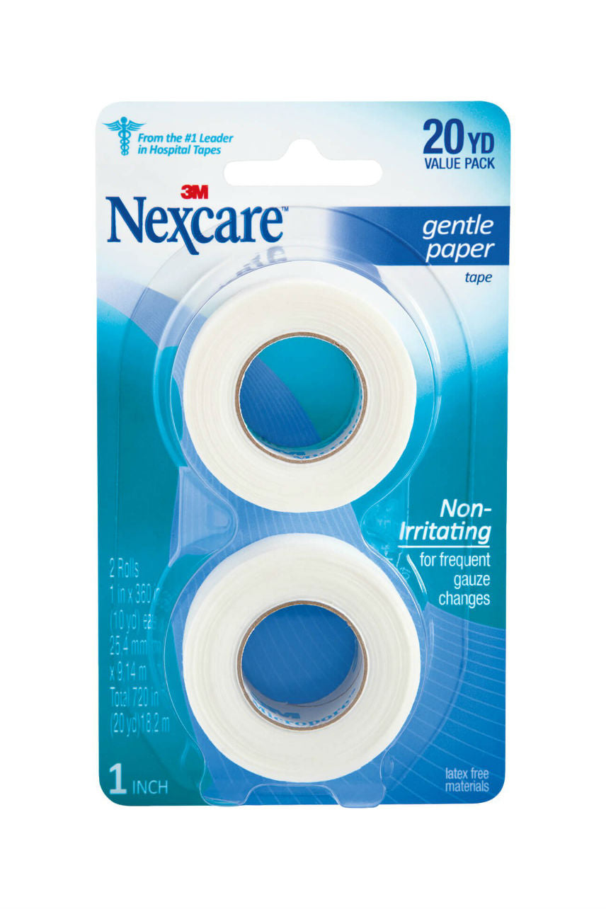 Nexcare Paper Tape Gentle 25mmx9.1m 2pk - Life Pharmacy St Lukes