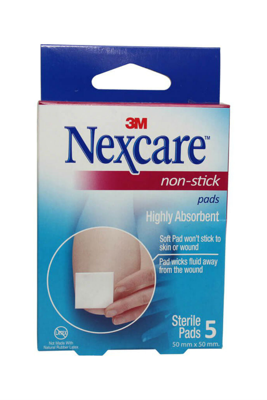 Nexcare Non Stick Pad 50mm x 50mm 5Pk - Life Pharmacy St Lukes