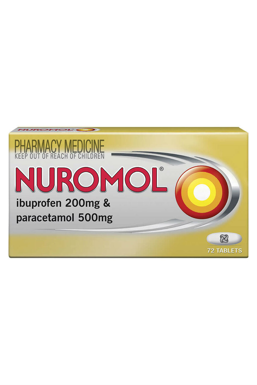 NUROMOL Tabs 72s - Life Pharmacy St Lukes
