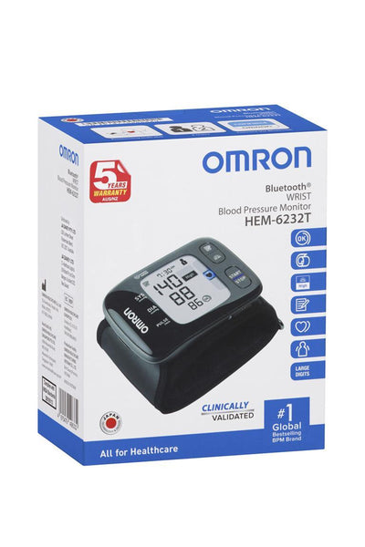 OMRON HEM6232T Bluetooth Wrist Blood Pressure Monitor - Life Pharmacy St Lukes