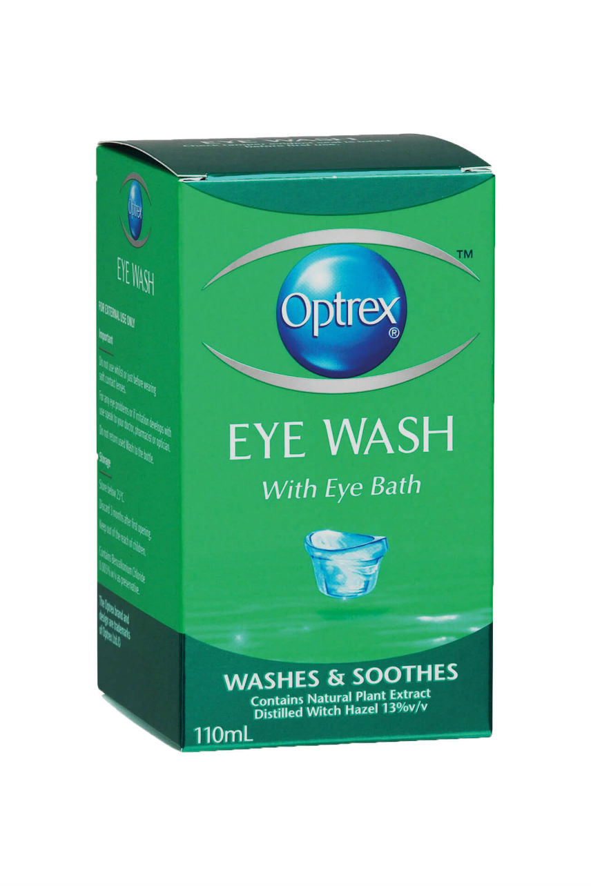 OPTREX Eye Wash with Bath 110ml - Life Pharmacy St Lukes