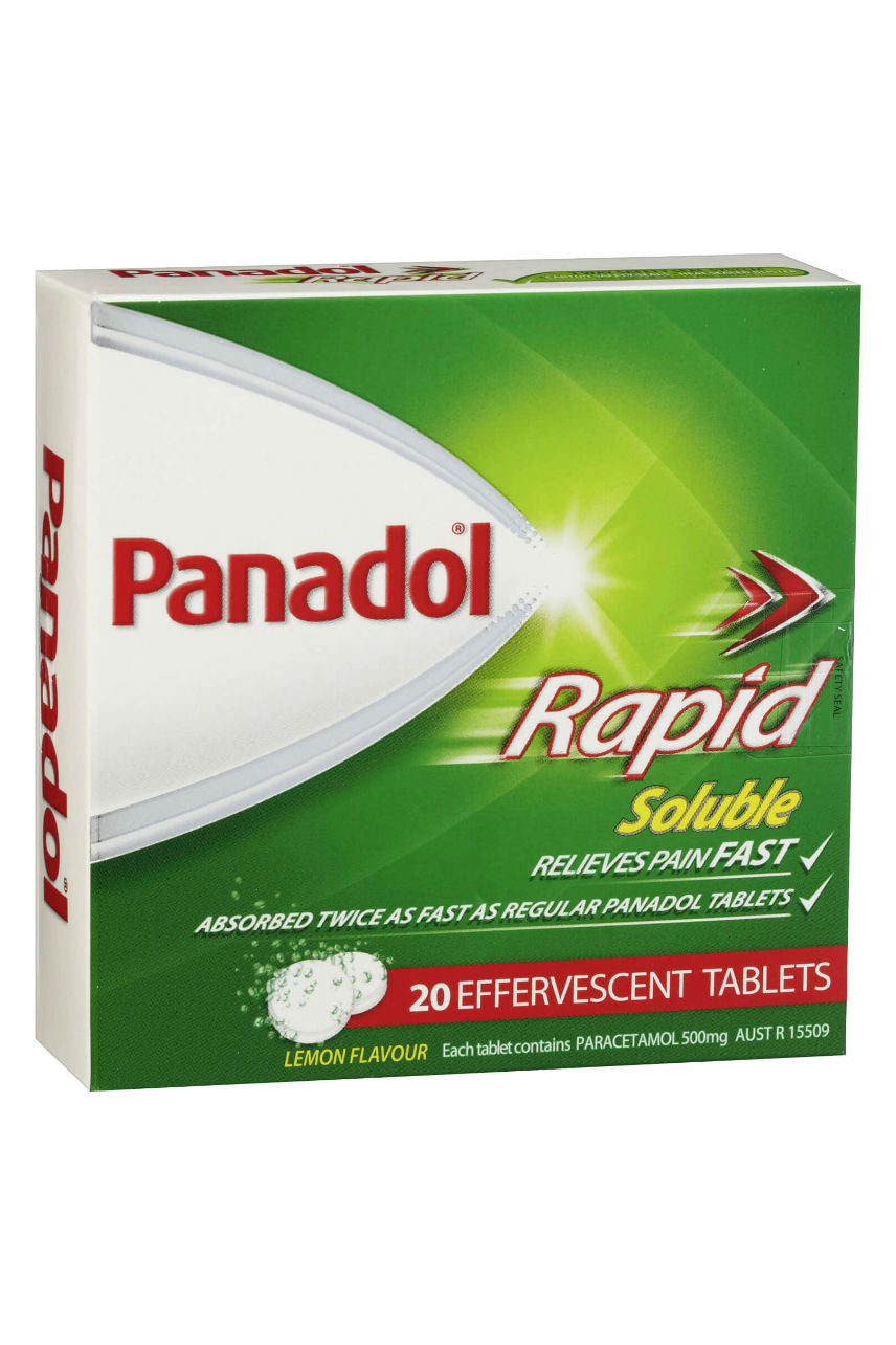 PANADOL Rapid Soluble Tablets Effervescent 20s - Life Pharmacy St Lukes