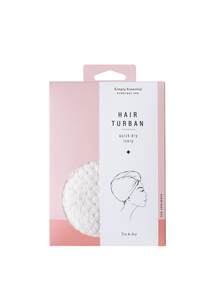 SIMPLY ESSENTIAL 21-1301I Quick Dry Turban Ivory - Life Pharmacy St Lukes