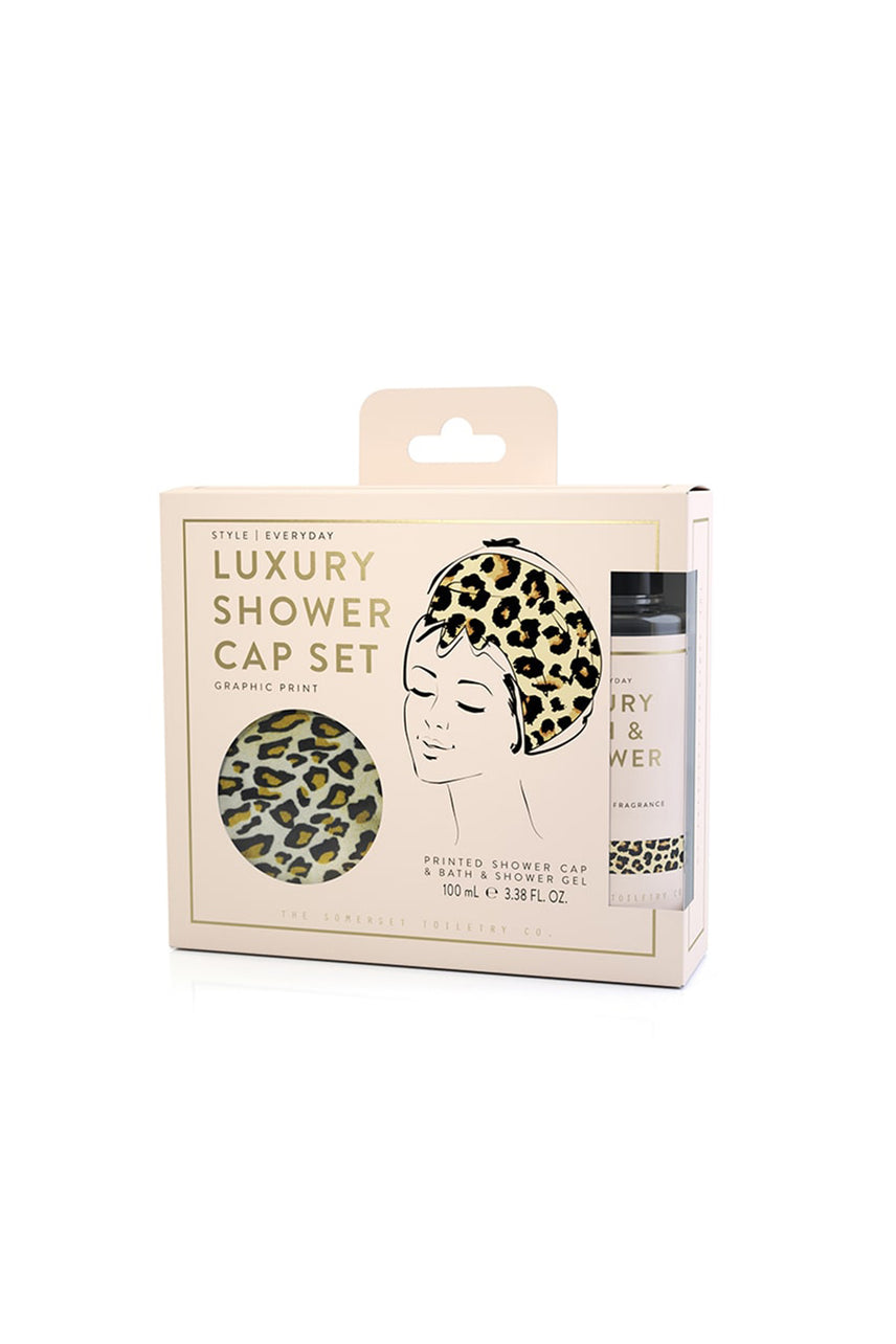 The Somerset Toiletry Co. Luxury Shower Cap Set Leopard - Life Pharmacy St Lukes