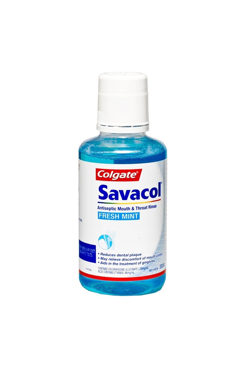 SAVACOL Fresh Mint Mouth & Throat Rinse 1.2% 300ml - Life Pharmacy St Lukes