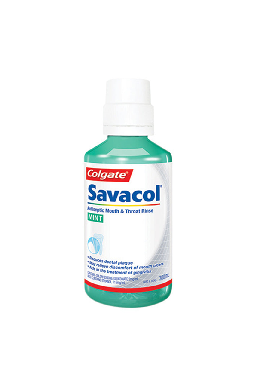 SAVACOL Original Mint Mouth & Throat Rinse 2% 300ml - Life Pharmacy St Lukes