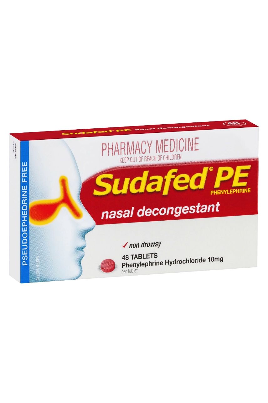 SUDAFED PE Nasal Decongestant 48 Tabs - Life Pharmacy St Lukes