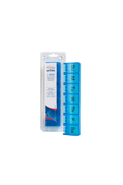 SurgiPack Medication Organiser 1 week Push Button - Life Pharmacy St Lukes