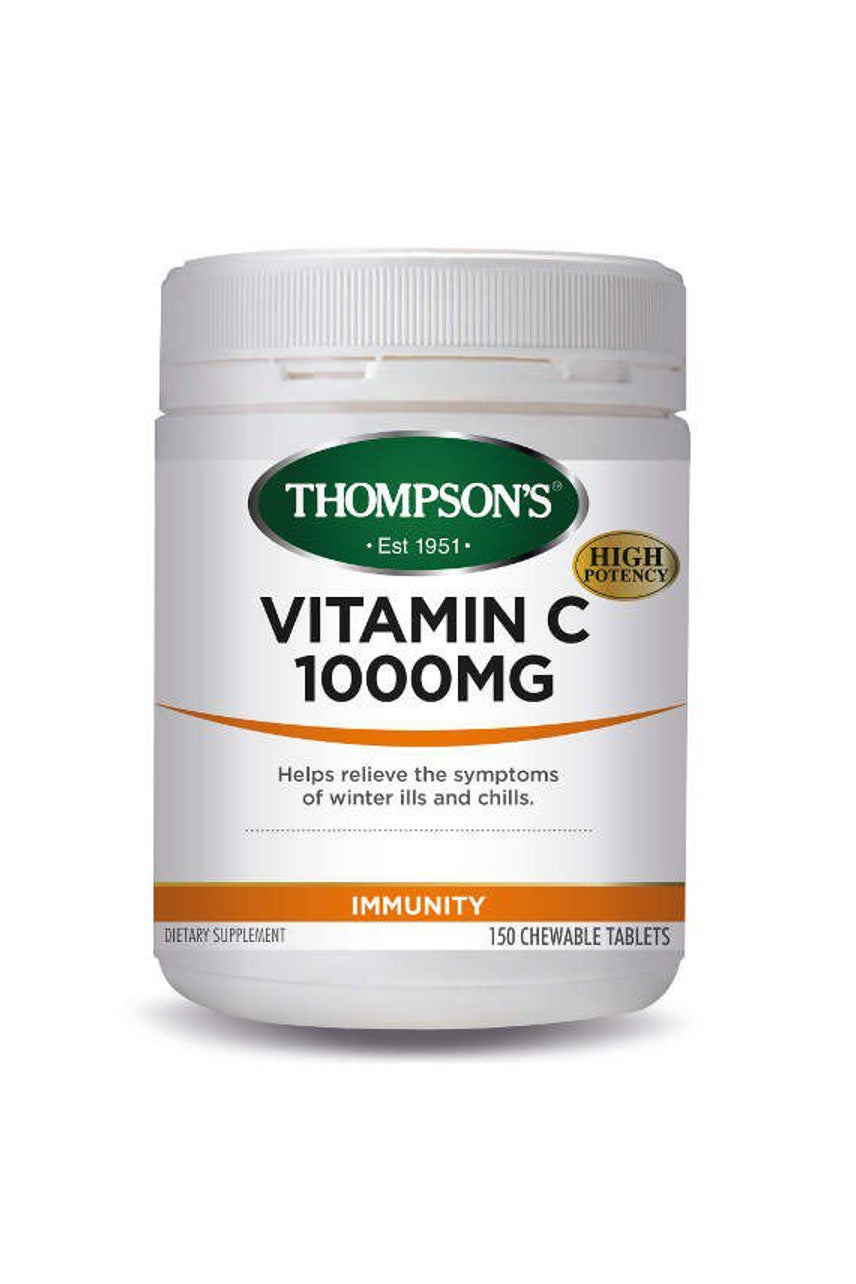THOMPSONS Vitamin C 1000mg Chewable 150tabs - Life Pharmacy St Lukes