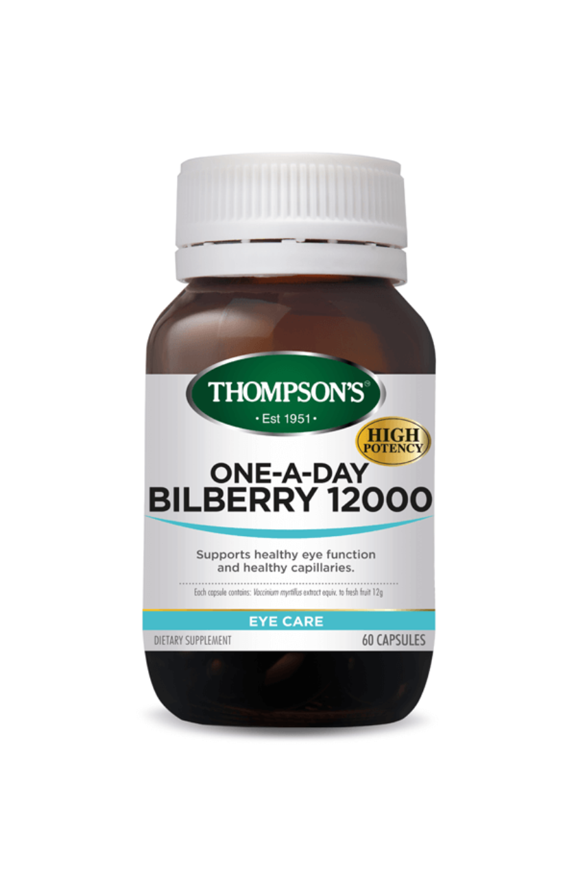 THOMPSONS Bilberry 12000 One-A-Day 60vcaps - Life Pharmacy St Lukes
