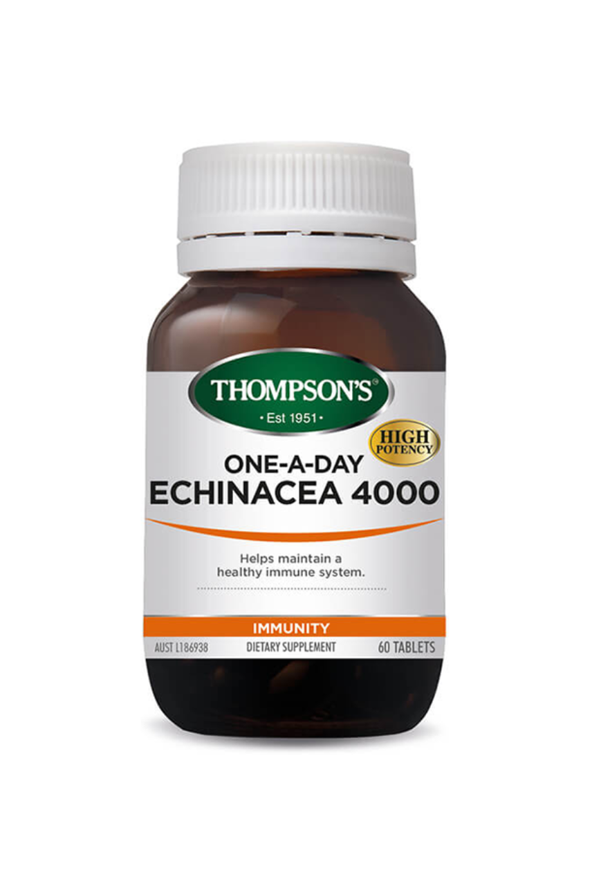 THOMPSONS Echinacea 4000 One-A-Day 60tabs - Life Pharmacy St Lukes