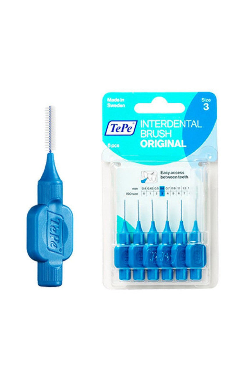 TEPE Interdental Toothbrush Blue 0.6mm 6pk - Life Pharmacy St Lukes